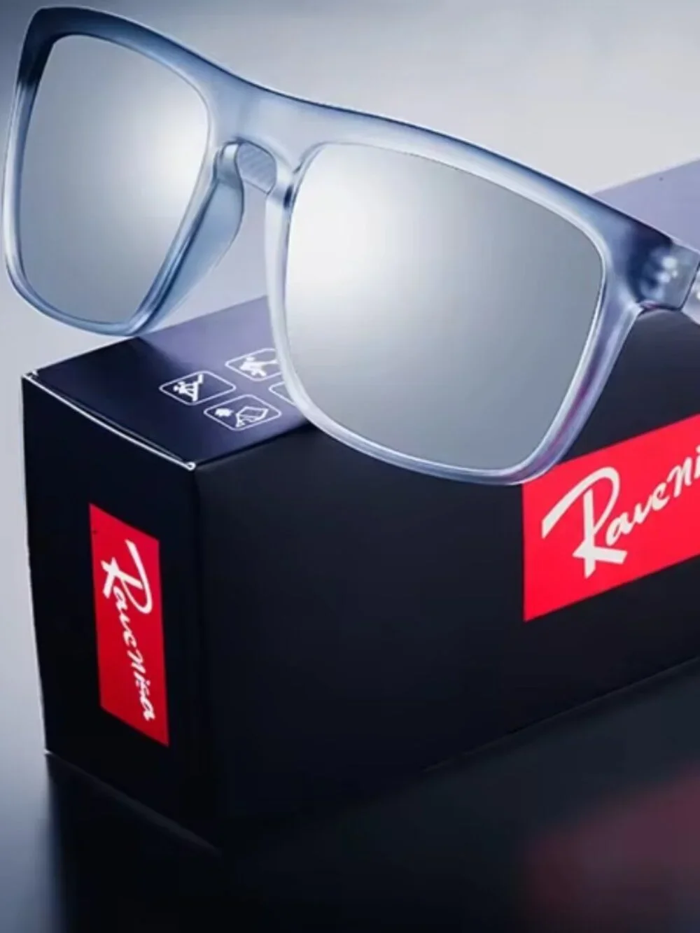 Ravenisa Vintage Polarized Sunglasses Unisex Retro UV400, Silver, New